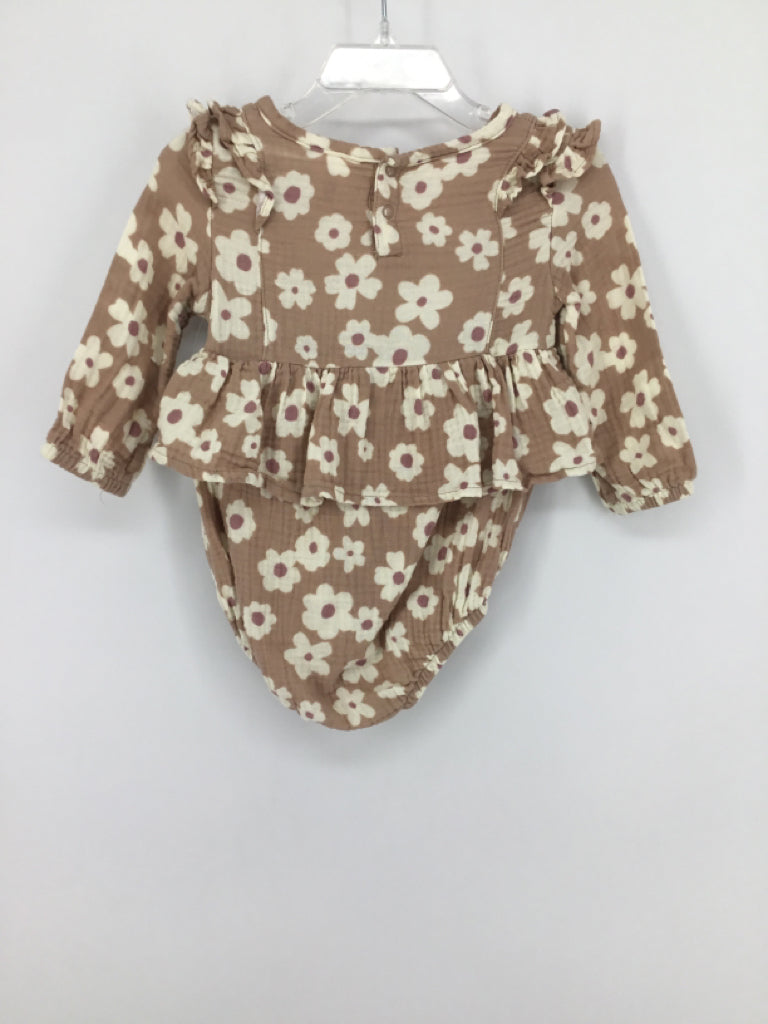 Grayson Collective Child Size 6-9 Months Tan Outfit - girls
