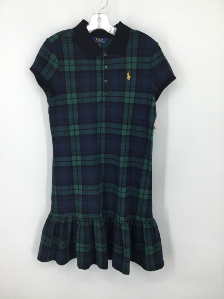 Ralph Lauren Child Size 12 Green Dress - girls