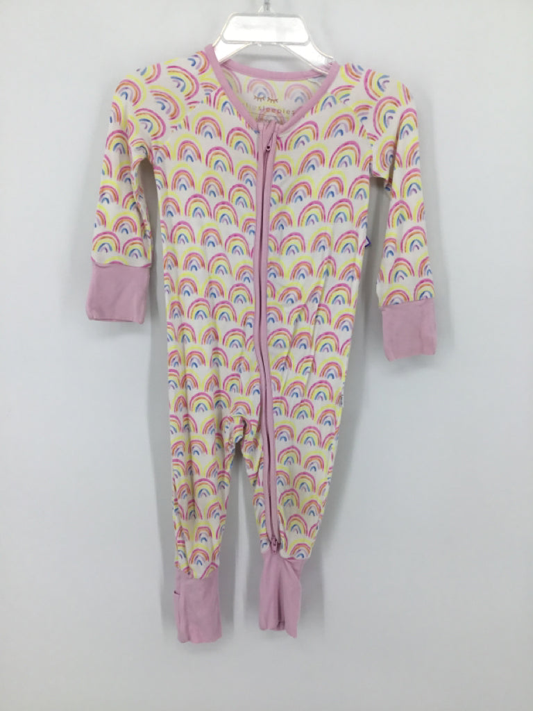 Little Sleepies Child Size 3-6 Months Pink Pajamas - girls