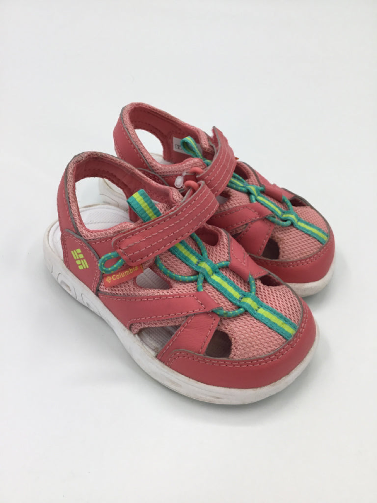 Columbia Child Size 9 Toddler Pink Sandals/Flip Flops