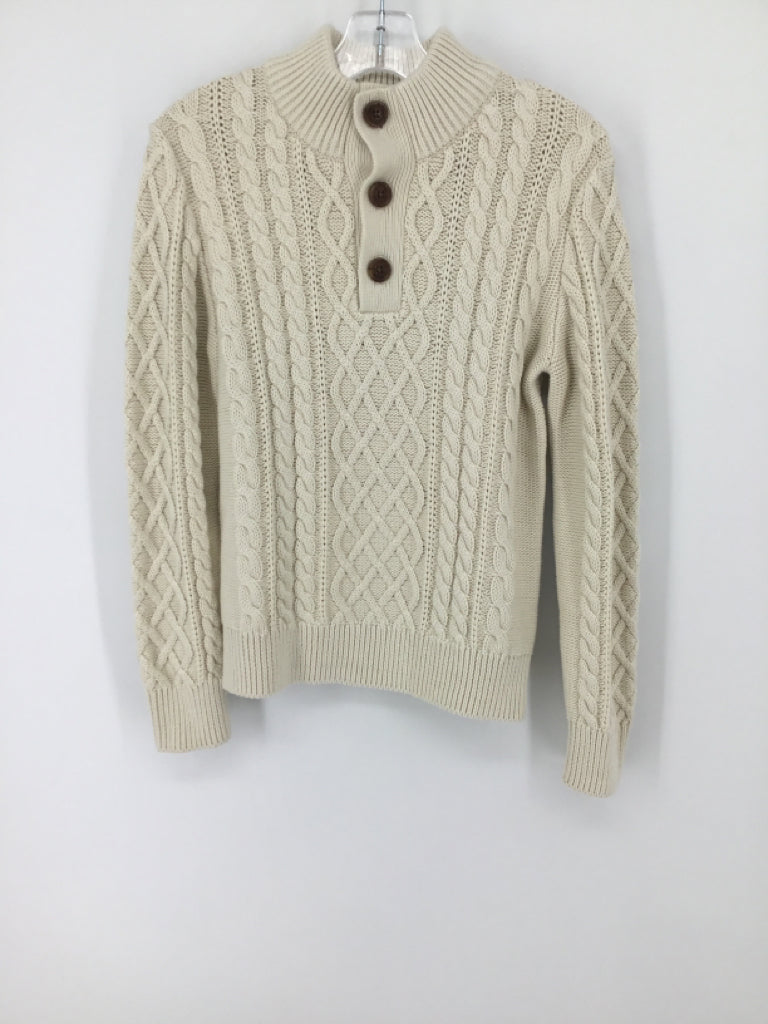 Gap Kids Child Size 8 Cream Solid Sweater - boys