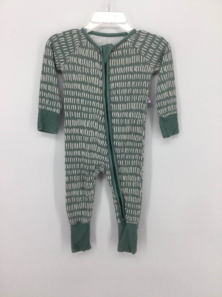 Little One Shop Child Size 3-6 Months Green Print Pajamas - boys