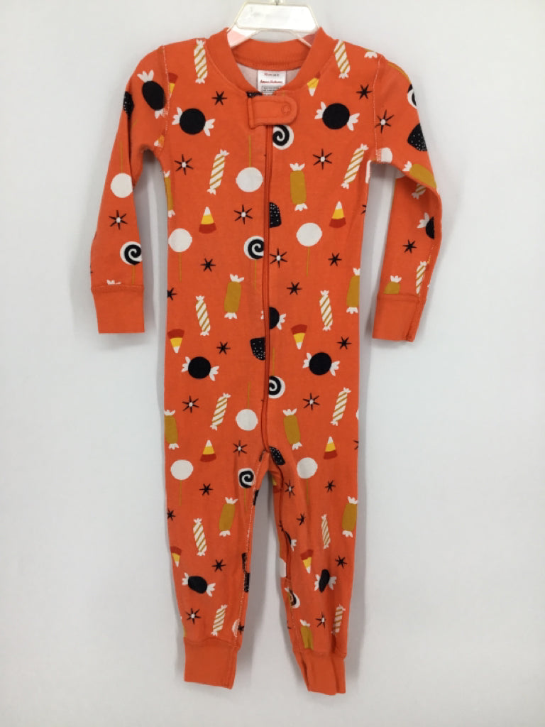 Hanna Andersson Child Size 3 Orange Halloween Pajamas