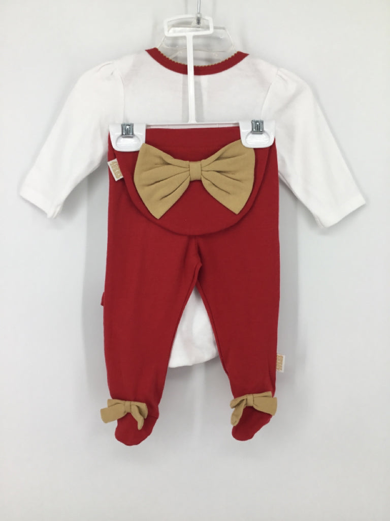 NFL Child Size 3-6 Months Red Outfit - girls