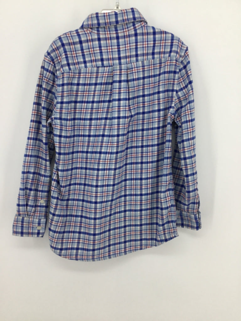 vineyard vines Child Size 7 Blue Plaid Shirt - boys