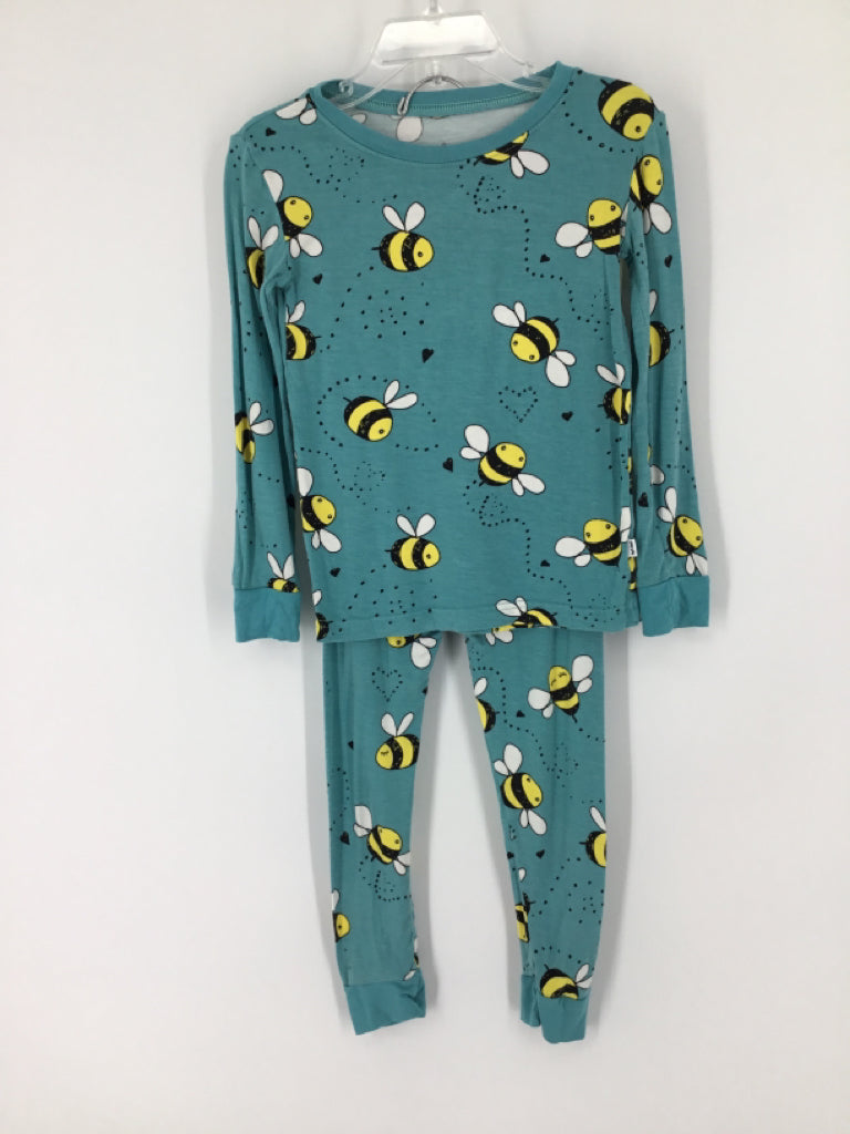 Little Sleepies Child Size 3 Teal Print Pajamas - boys