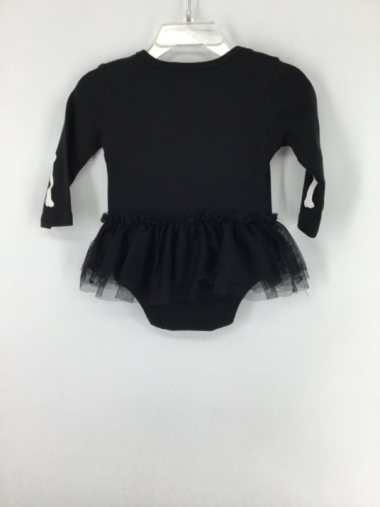 Celebrate! Child Size 3-6 Months Black Halloween Onesie