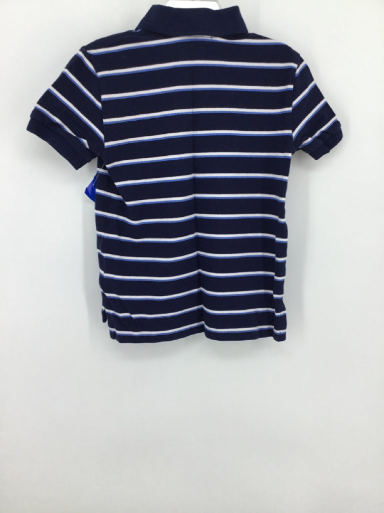 Ralph Lauren Child Size 6 Navy Stripe Shirt - boys
