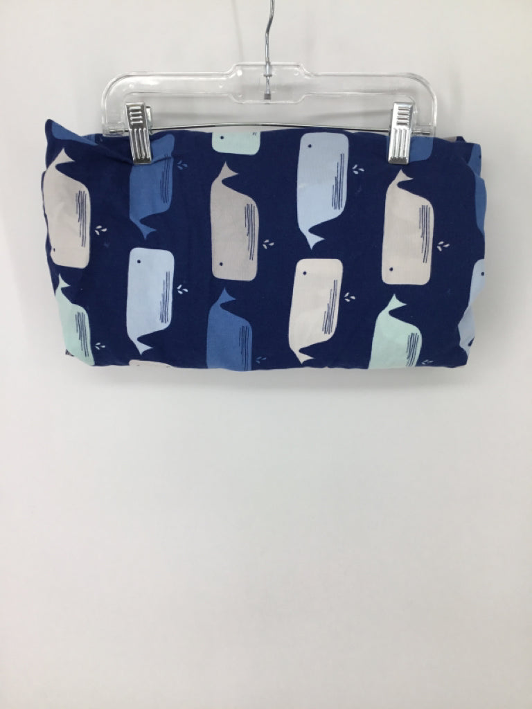 cloud island Navy Print Crib Sheet
