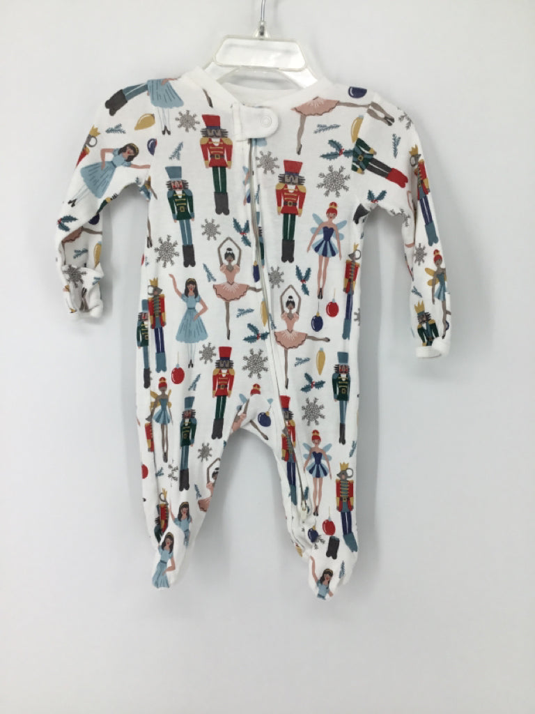 Little Planet Child Size 3 Months White Christmas Sleeper