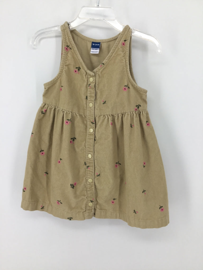 Old Navy Child Size 18-24 Months Tan Dress - girls