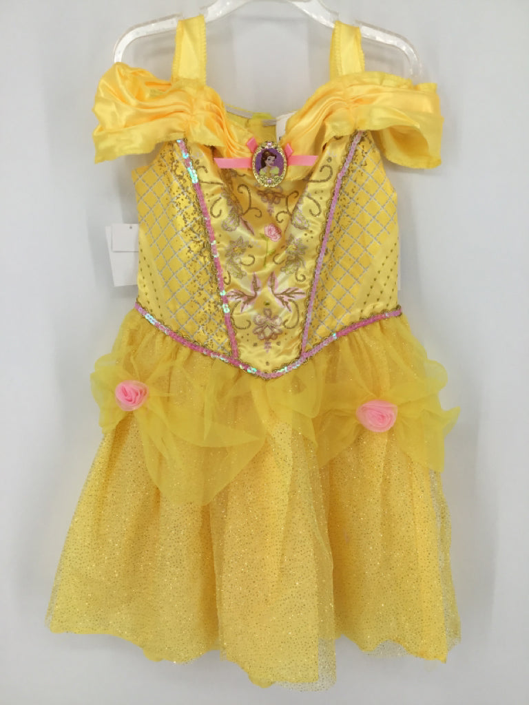 Disney Child Size 6 Yellow Belle Dress-Up