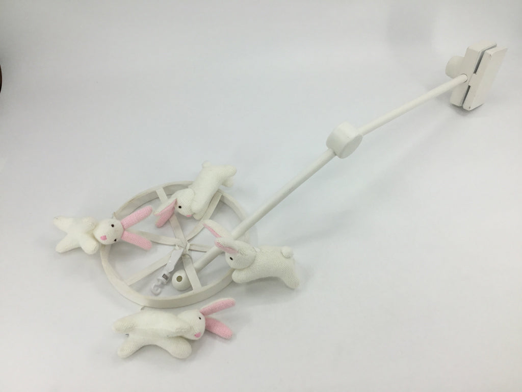 Pottery Barn Bunny Crib Mobile and Arm