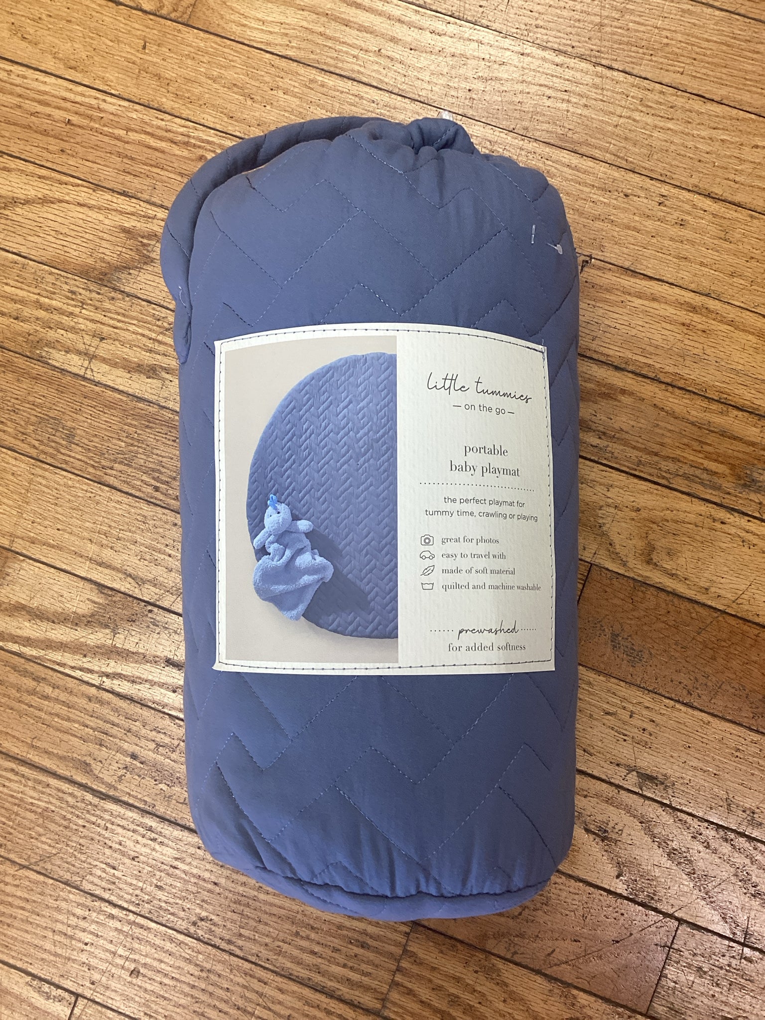 Little Tummies Blue On The Go Portable Baby Playmat