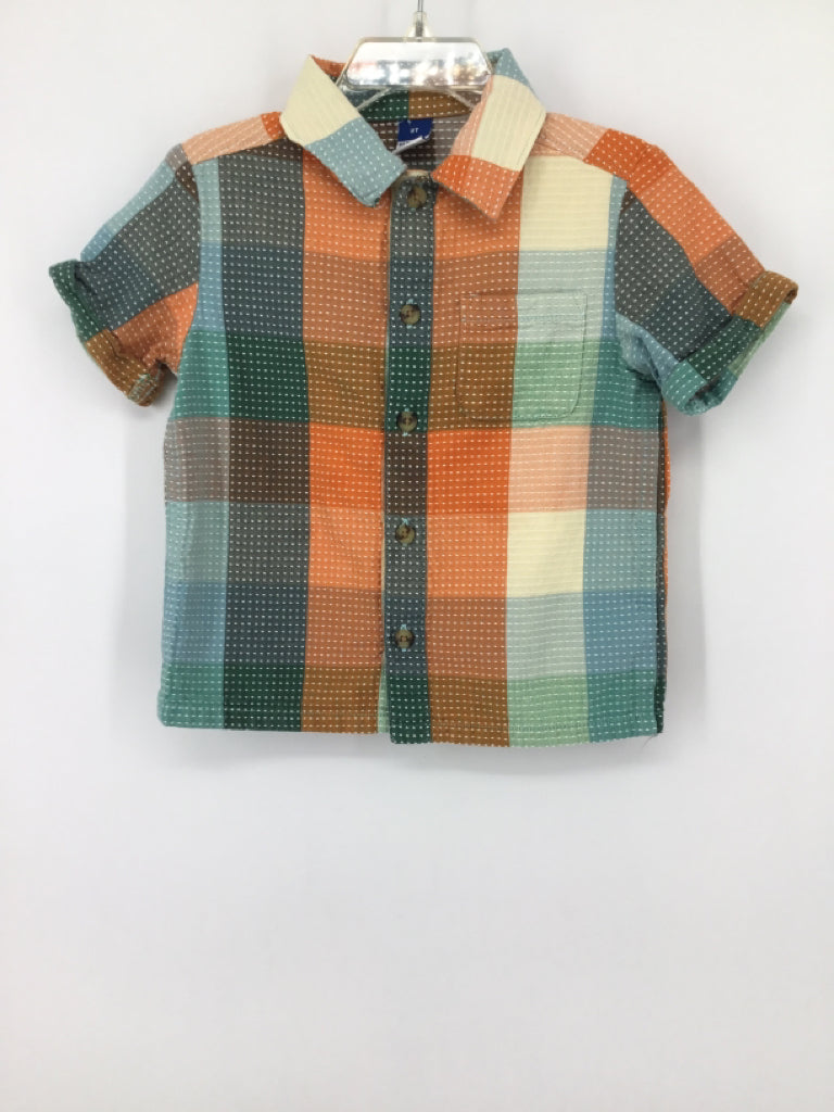 Old Navy Child Size 2 Multi-Color Checkered Shirt - boys