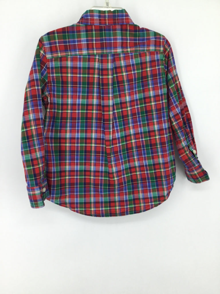 Ralph Lauren Child Size 3 Red daisy Shirt - boys
