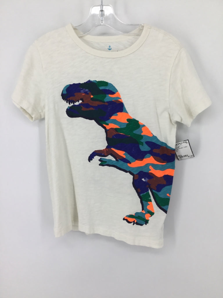 Crewcuts Child Size 8 White Dinosaur T-shirt - boys