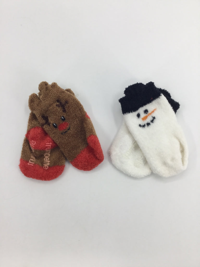 Trumpette Child Size 6-12 Months Multi-Color Christmas Socks