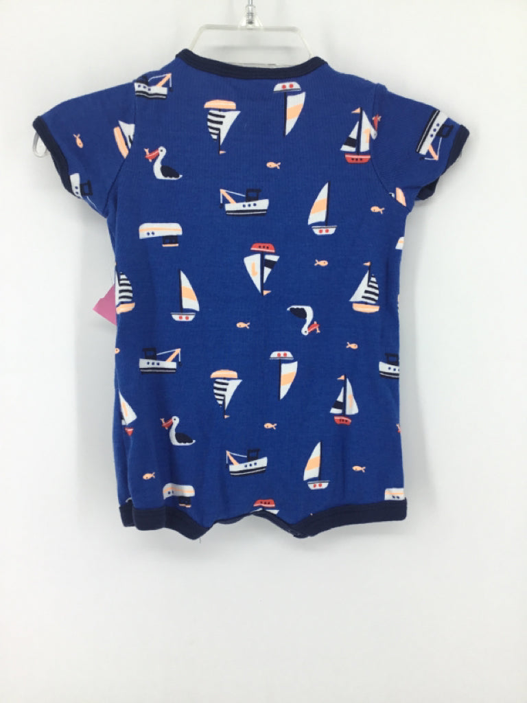Carter's Child Size 3 Months Blue Print Outfit - boys