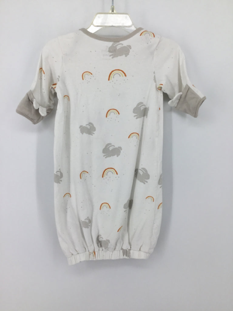 Bunnies by the Bay Child Size 0-3 Months White Sleepers