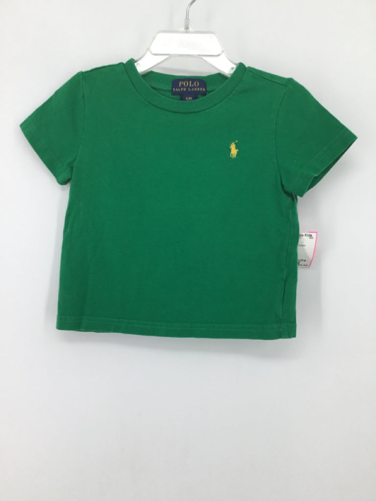Ralph Lauren Child Size 12 Months Green Solid T-shirt - boys