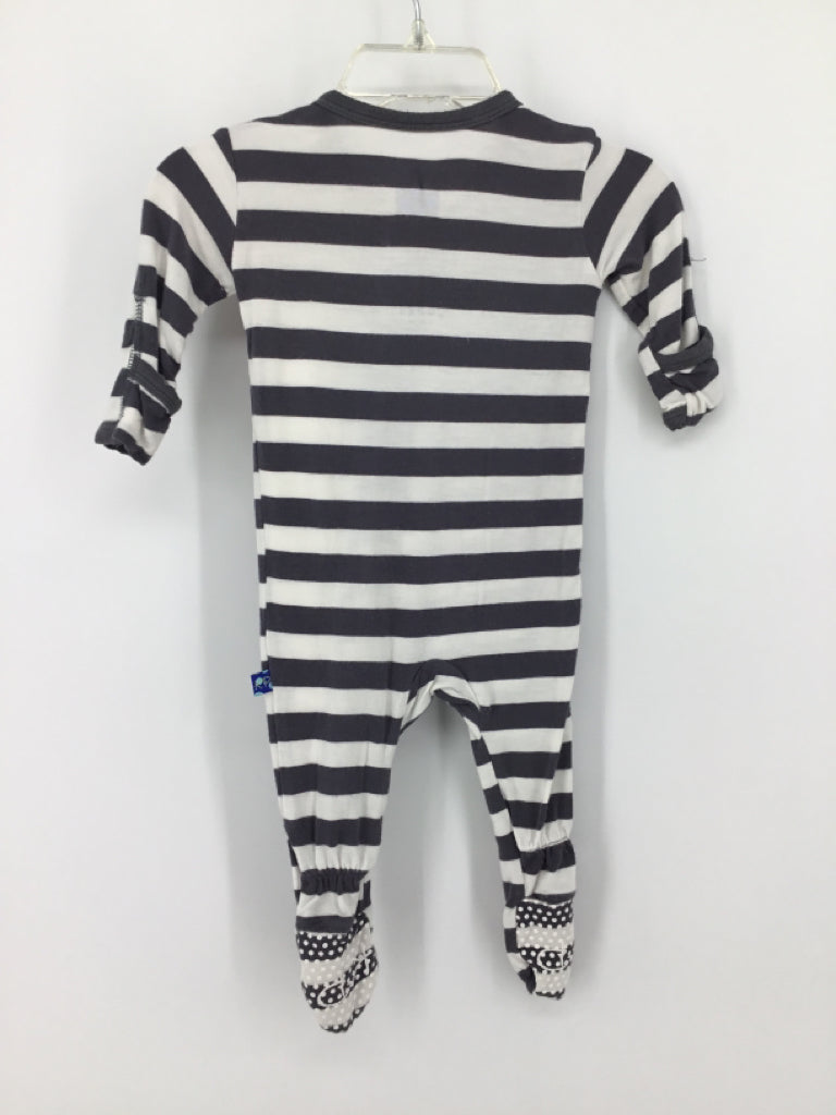 Kickee Pants Child Size 0-3 Months Gray Sleepers