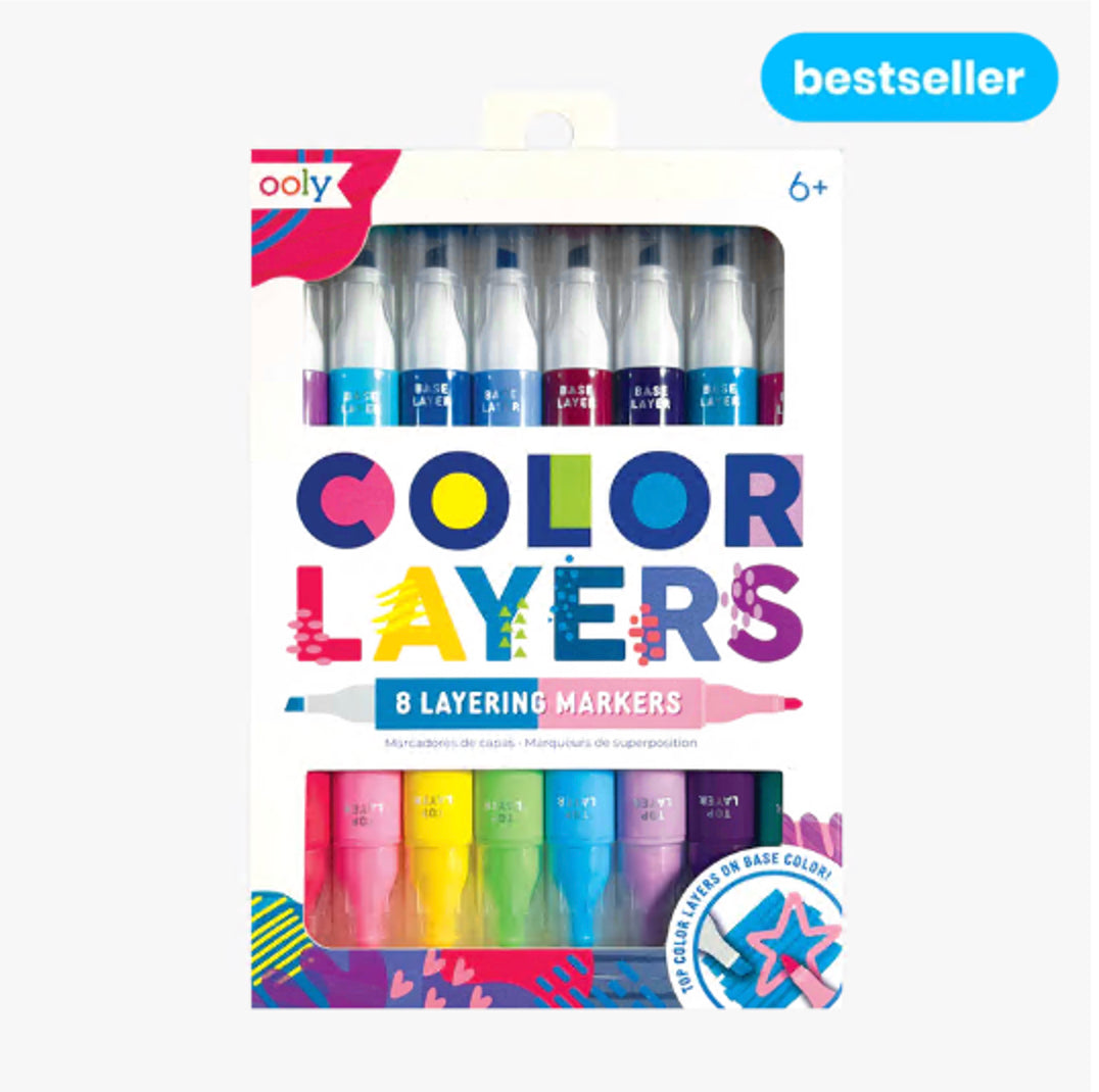 Ooly Color Layers Overlaying Double Ended Markers