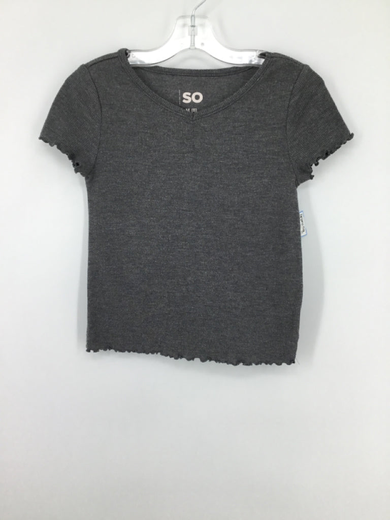 So Child Size 8 Gray Shirt - girls