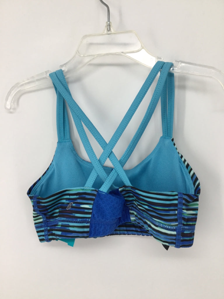 Champion Child Size 7 Blue Sports Bra - girls
