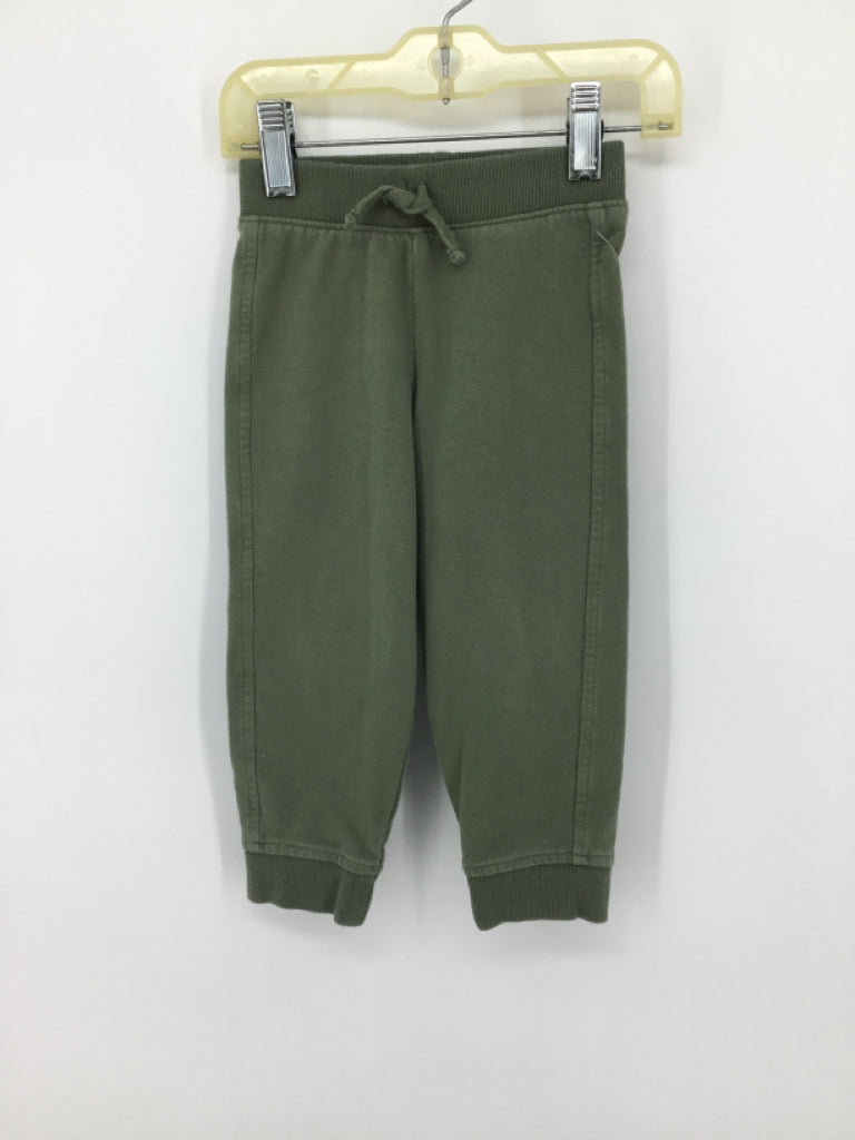 primary Child Size 18-24 Months Green Solid Pants - boys