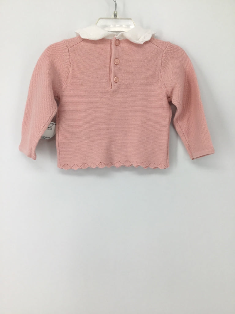 Janie and Jack Child Size 6-12 Months Pink Sweater - girls