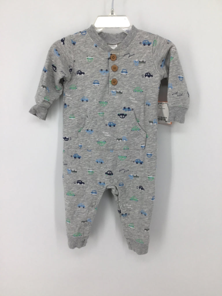 Carter's Child Size 9 Months Gray Print Outfit - boys