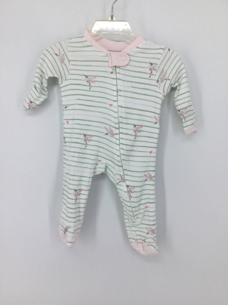 Burt's Bees Baby Child Size Newborn Green Sleepers