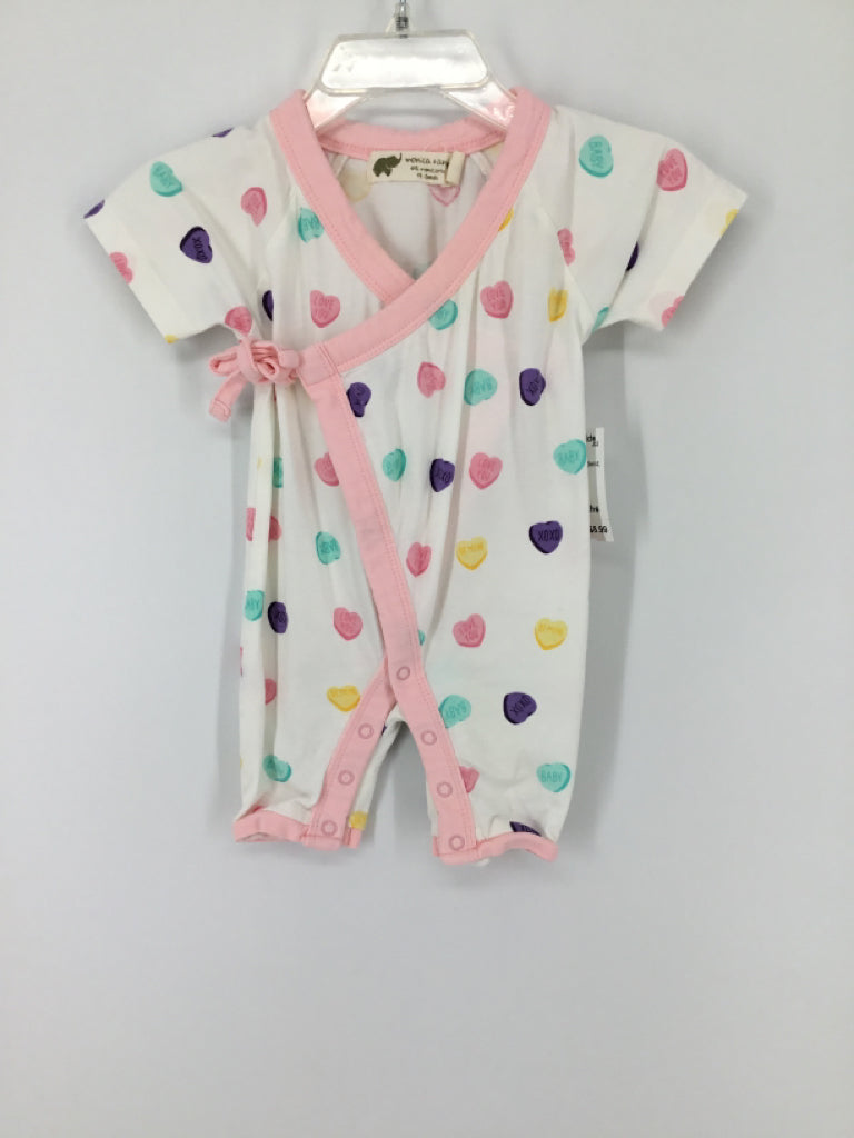 Monica + Andy Child Size 3-6 Months Pink Valentine's Day Outfit