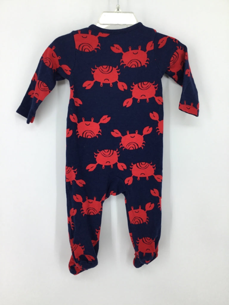 Just One You Made by Carters Child Size 9 Months Navy Sleepers