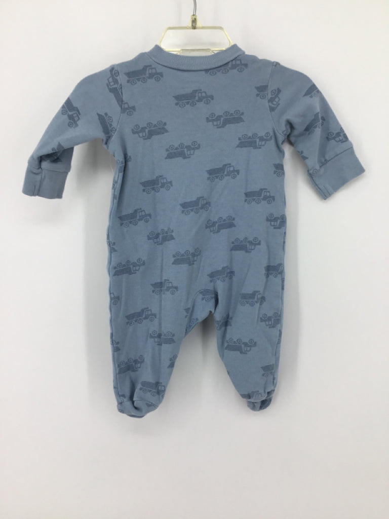 Child of Mine Child Size 0-3 Months Blue Sleepers