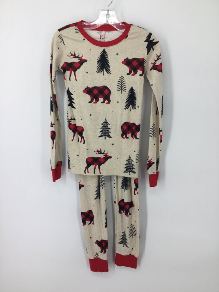 Childrens Place Child Size 10 Tan Print Pajamas - boys