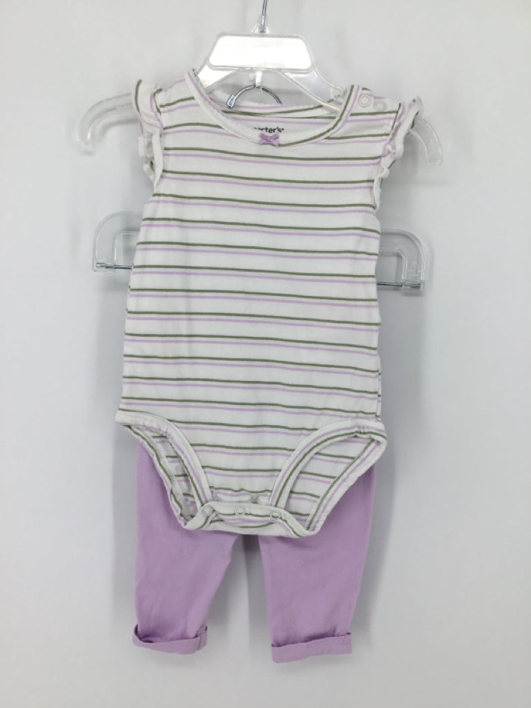 Carter's Child Size 6 Months Purple Outfit - girls