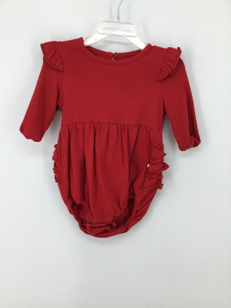 Ruffle Butts Child Size 6-12 Months Red Outfit - girls