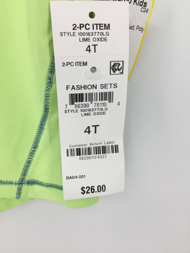 Ideology Child Size 4 Green Shirt - girls