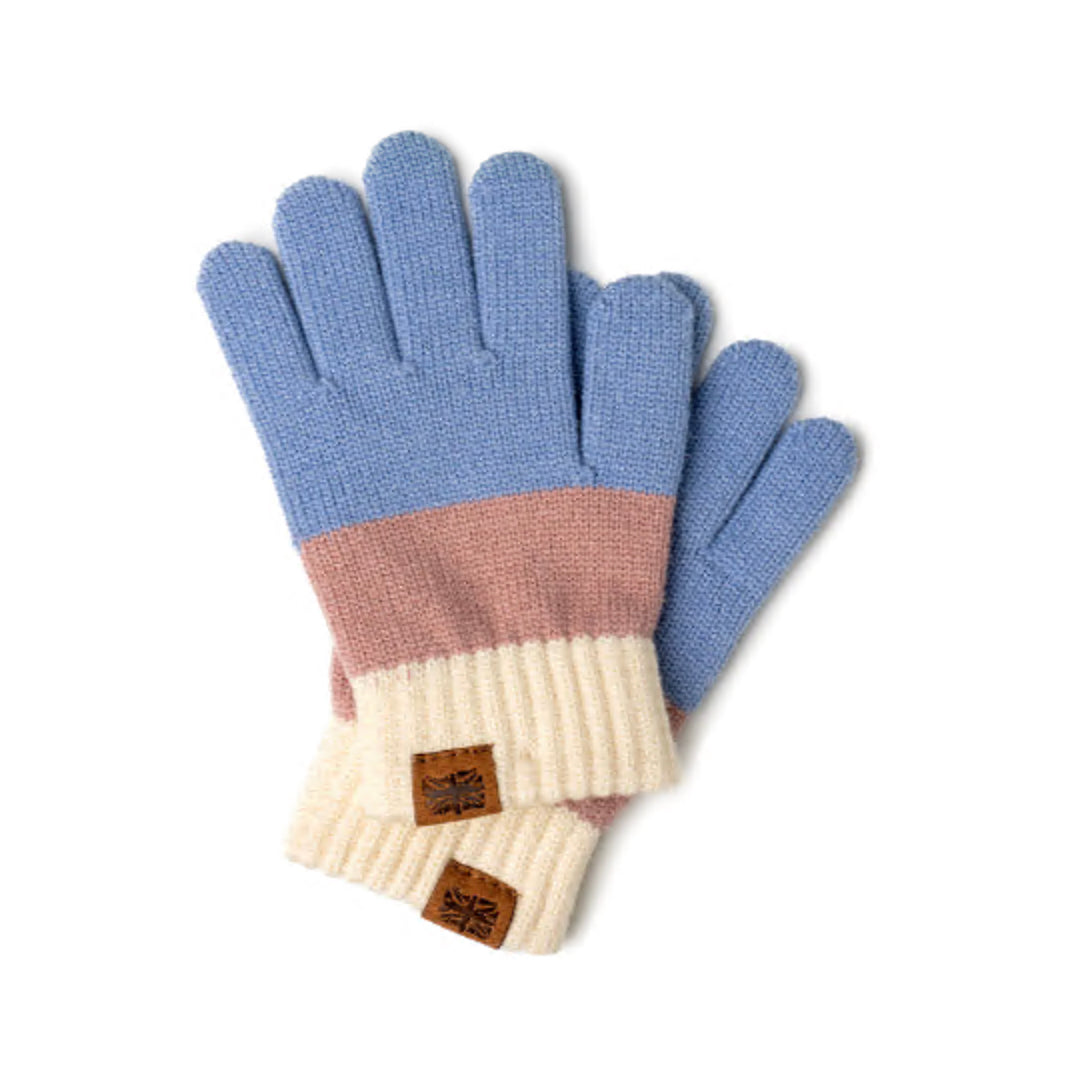 Britt's Knits Child Size 3+ Purple Wonderland Collection Kids Gloves