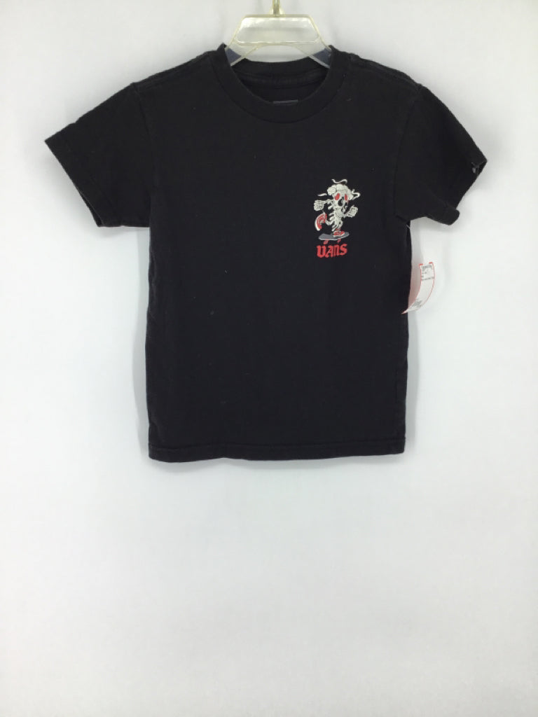 Vans Child Size 3 Black screen printed T-shirt - boys