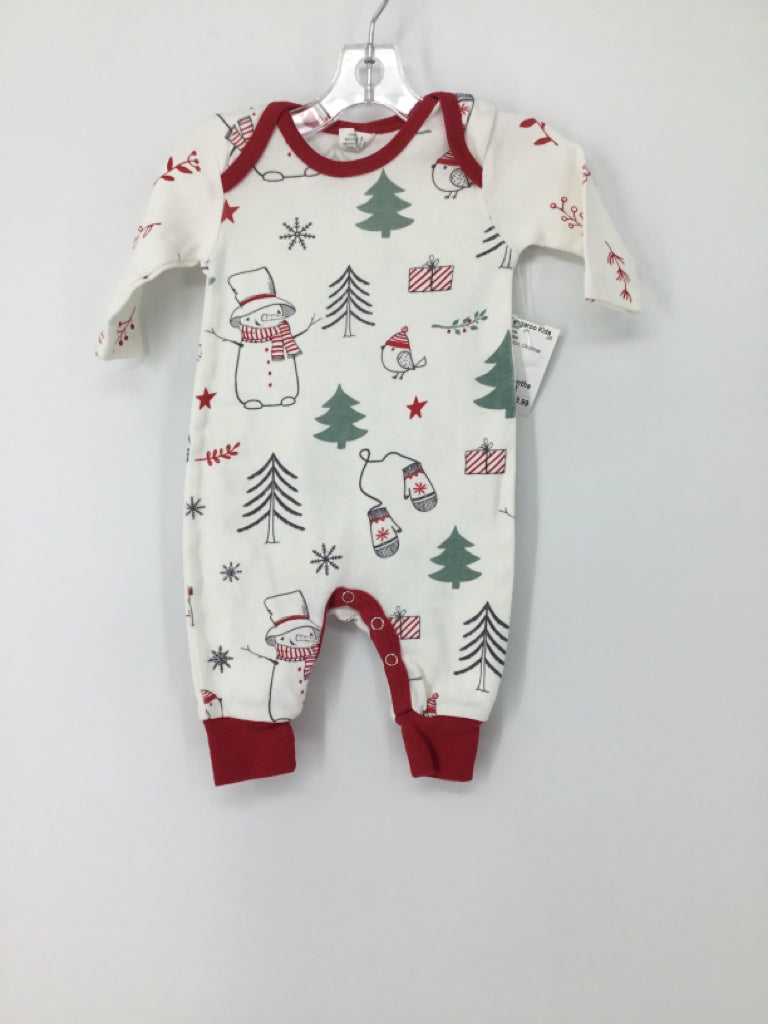 Tesa Babe Child Size 0-3 Months Red Christmas Outfit