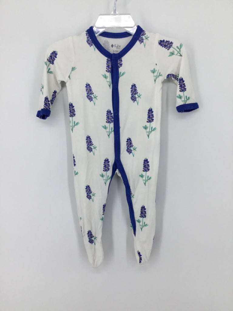 Kyte Child Size 0-3 Months Blue Sleepers