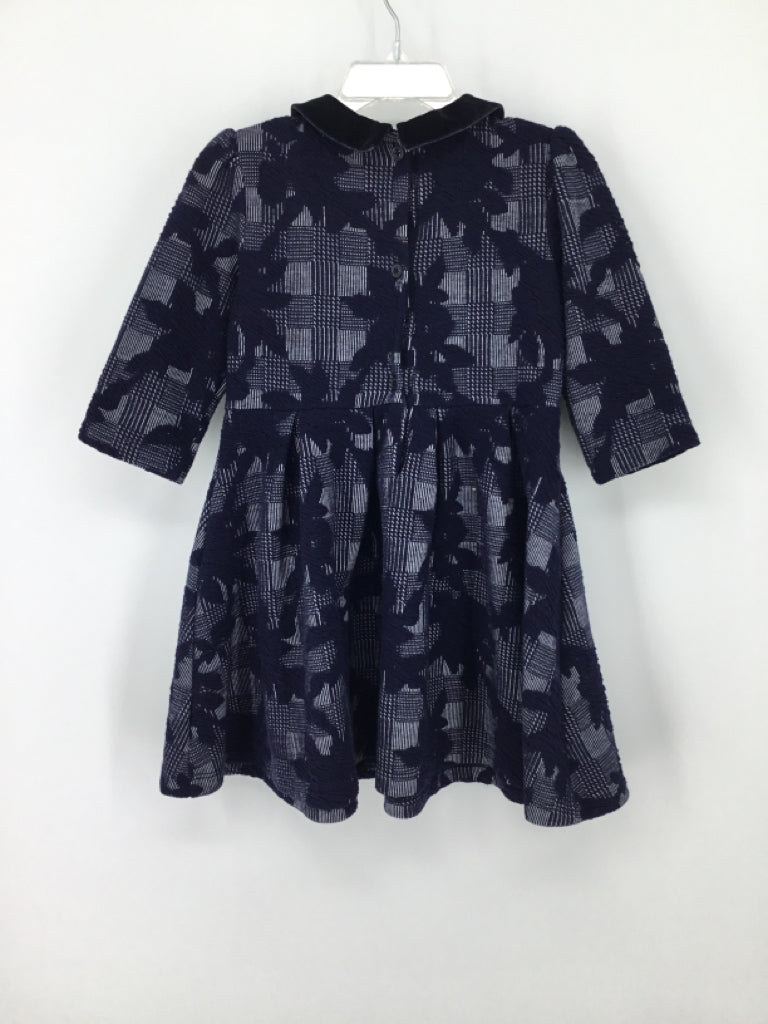 Janie and Jack Child Size 3 Navy Dress - girls