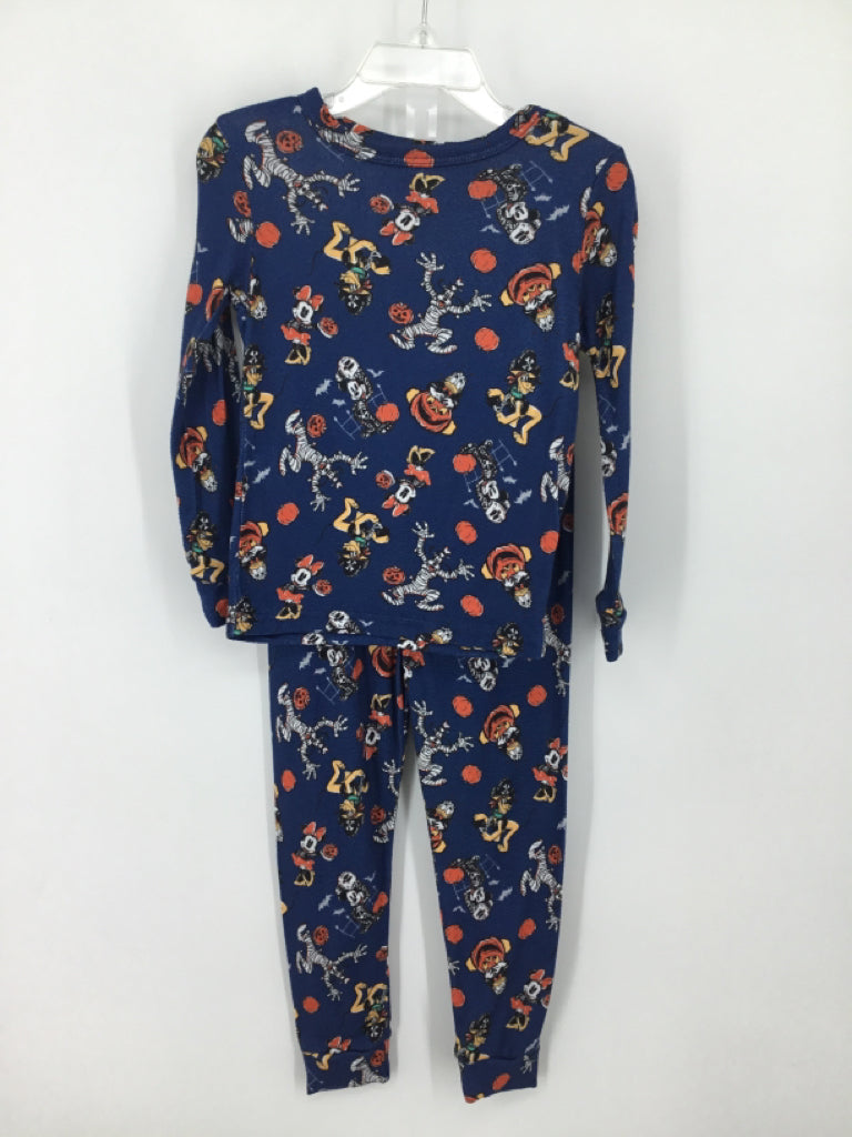 Disney Child Size 5 Blue Halloween Pajamas