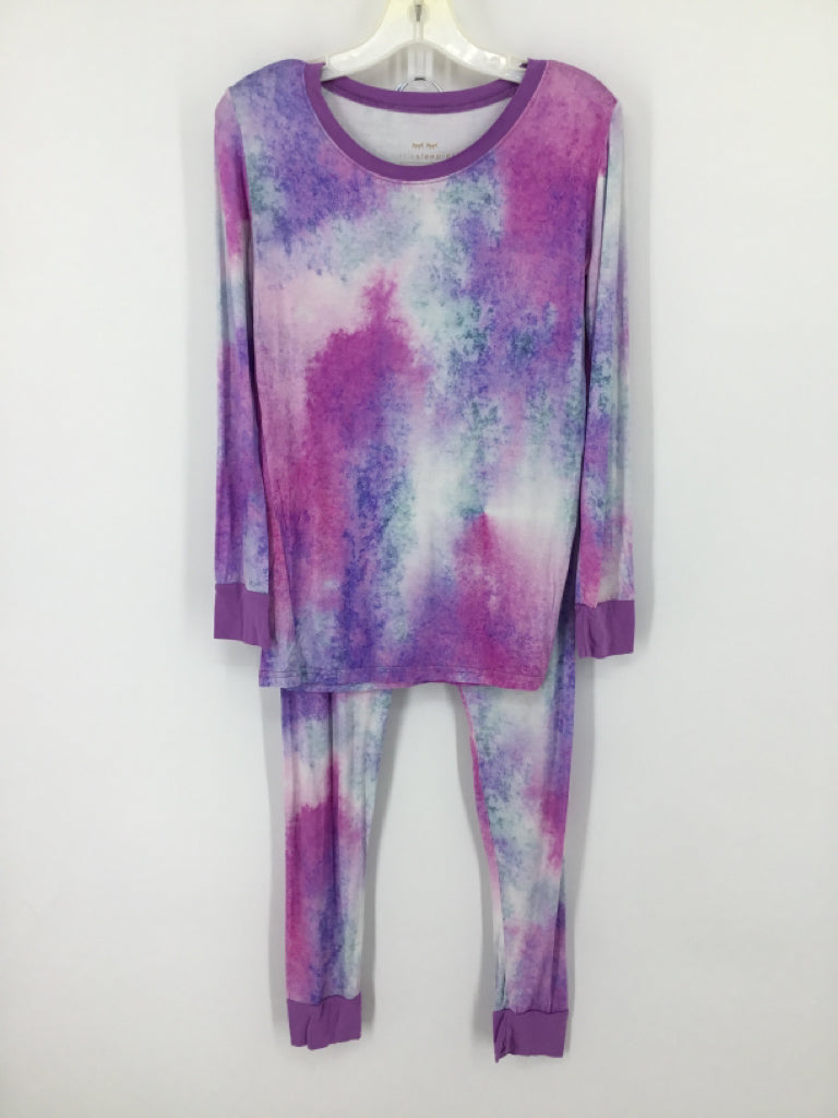 Little Sleepies Child Size 12 Purple Pajamas - girls