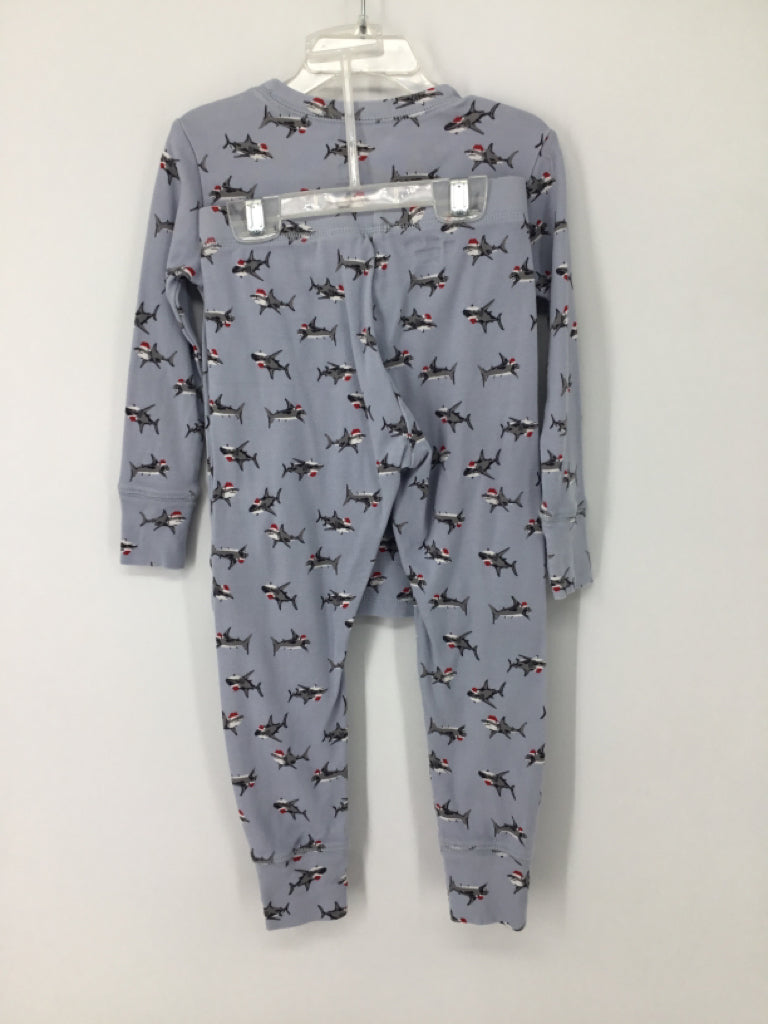 Gap Kids Child Size 6 Blue Christmas Pajamas