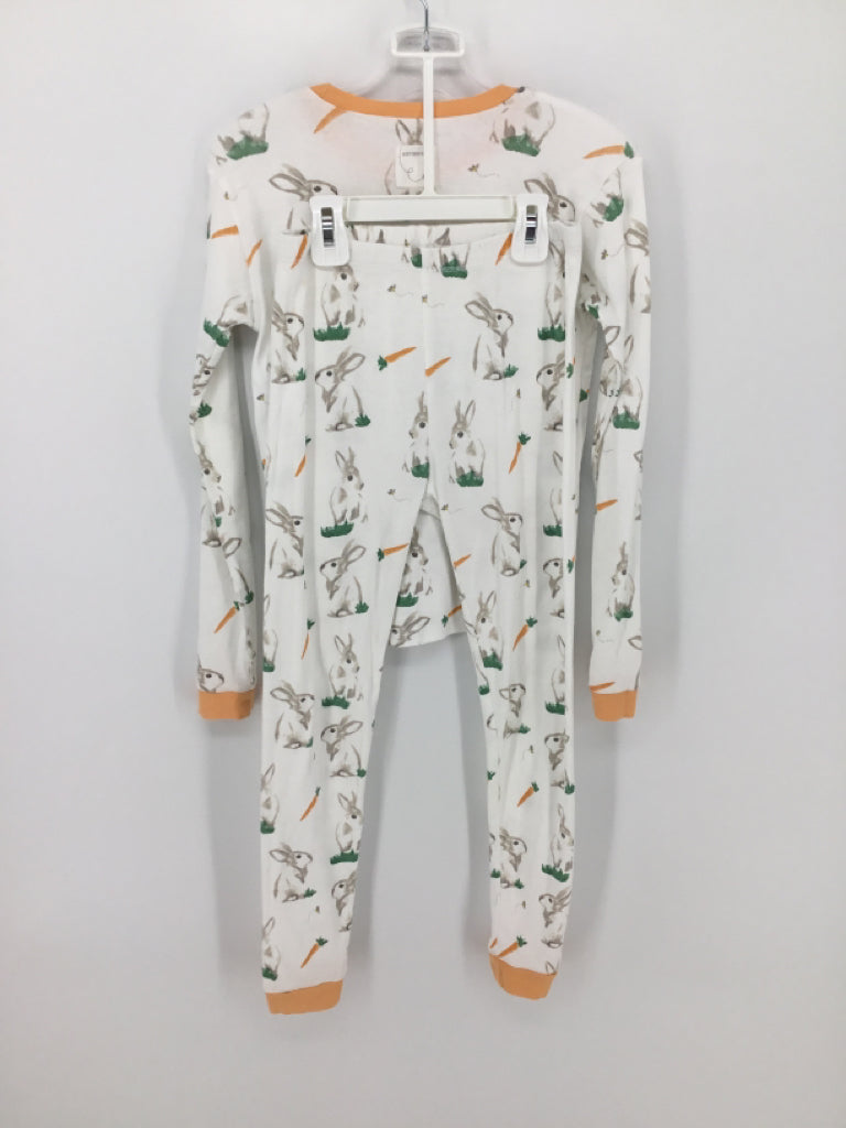 Burt's Bees Baby Child Size 10 White Easter Pajamas