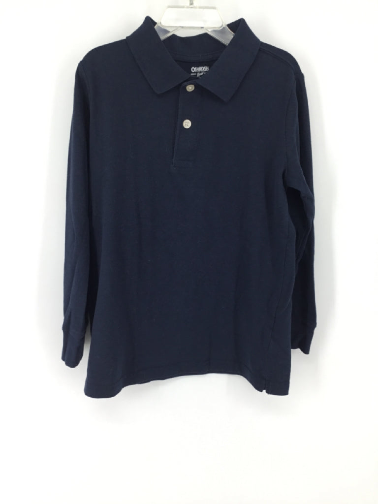 OshKosh B'gosh Child Size 7 Navy Solid Shirt - boys